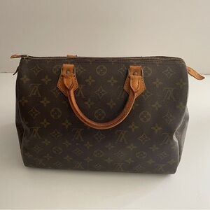 Vintage authentic for repair Louis Vuitton monogram Speedy 30